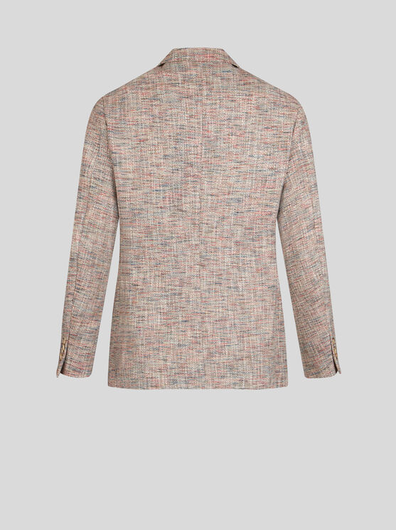 Shop Etro Cotton- And Wool-blend Blazer In Beige