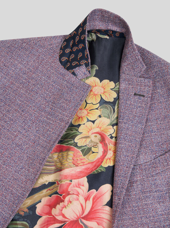 Shop Etro Wool Blazer In Purple