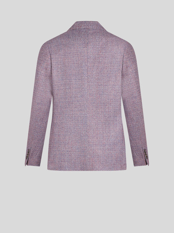 Shop Etro Wool Blazer In Purple