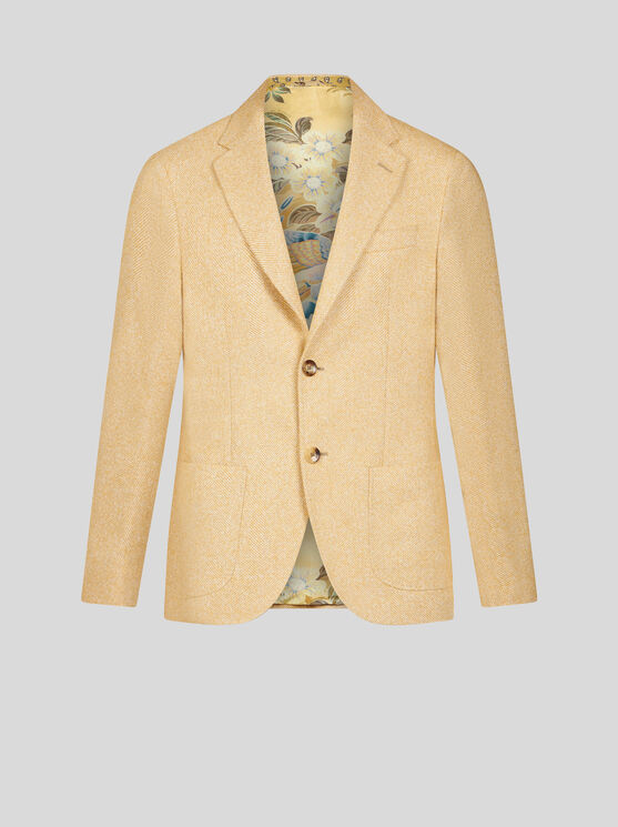 Shop Etro Wool- And Alpaca Wool-blend Blazer In Beige