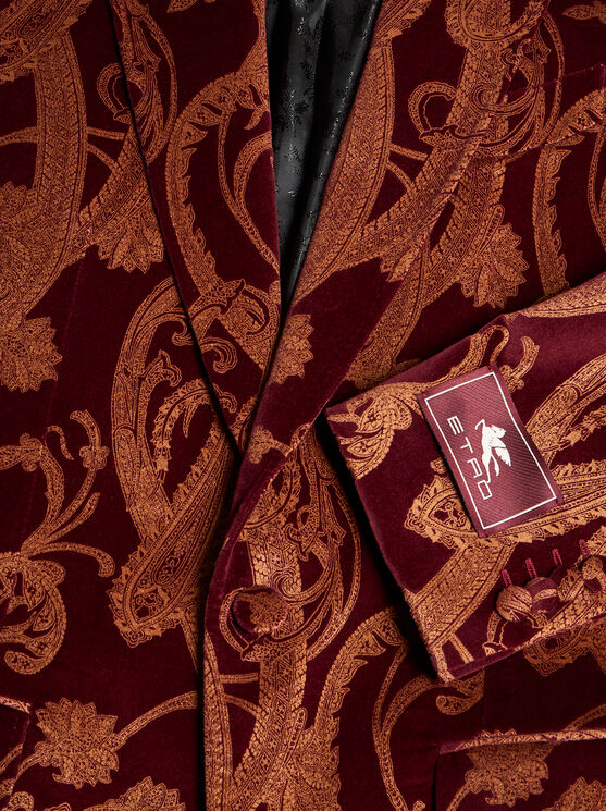 Etro Single-breasted Paisley Blazer In Multicolour