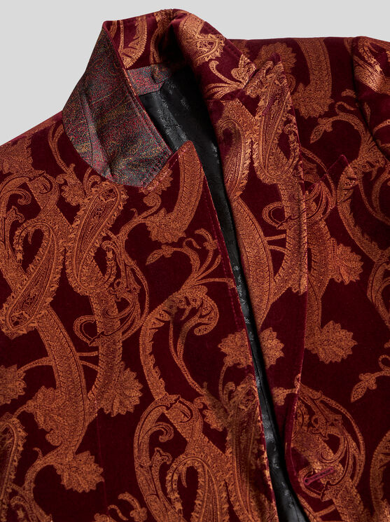 Etro Single-breasted Paisley Blazer In Multicolour