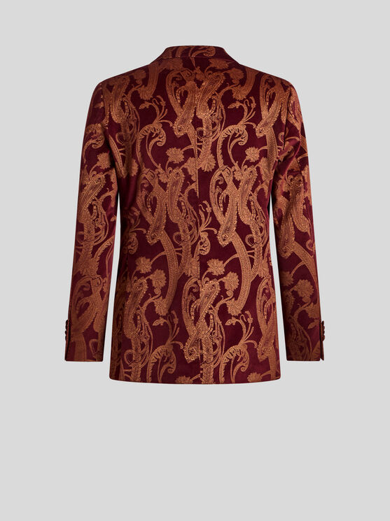 Etro Single-breasted Paisley Blazer In Multicolour