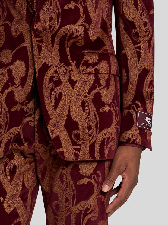 Etro Single-breasted Paisley Blazer In Multicolour