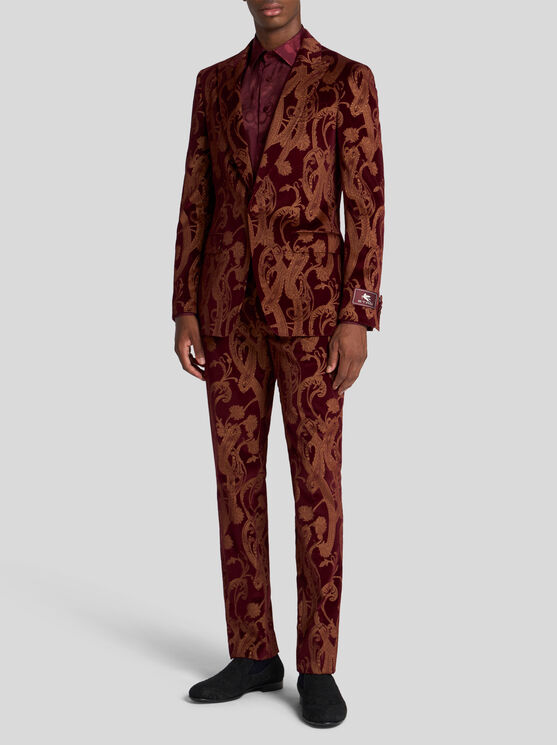 Etro Single-breasted Paisley Blazer In Multicolour
