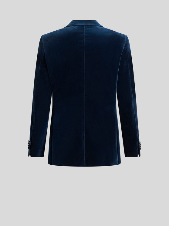 Etro , Single-breasted Blazer With Contrasting Lining, Man, Navy Blue, Size 56 In Navy Blue