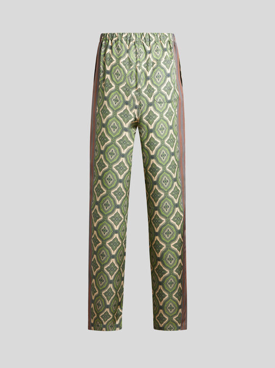 Etro Pyjama-style Trousers In Grün
