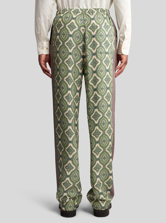 Etro Pyjama-style Trousers In Grün