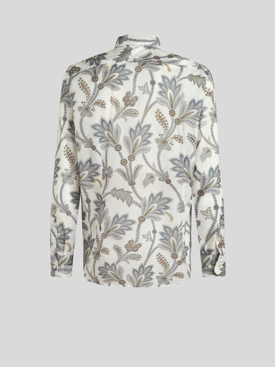 Shop Etro Floral Shirt In Multicolour