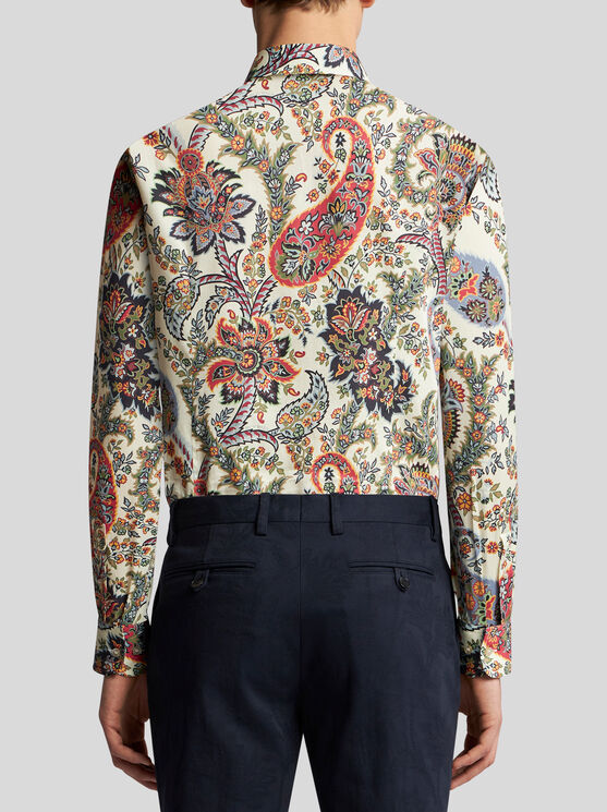 Shop Etro Floral Paisley Shirt In Multicolor