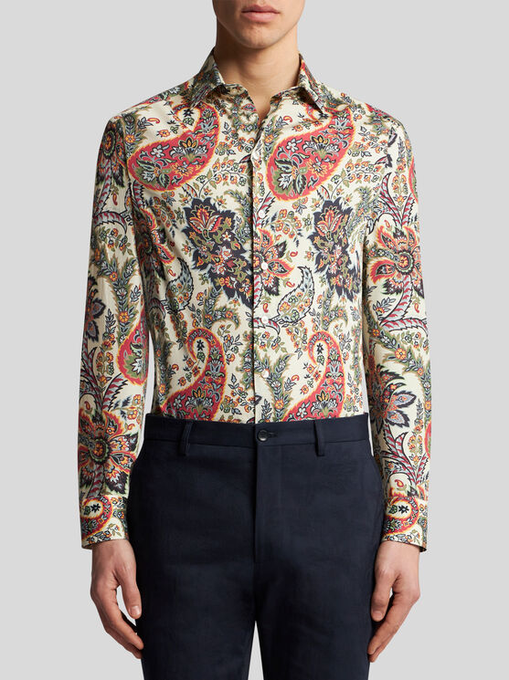 Shop Etro Floral Paisley Shirt In Multicolor