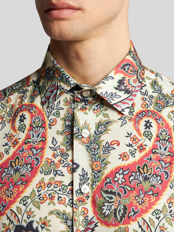 Shop Etro Floral Paisley Shirt In Multicolor