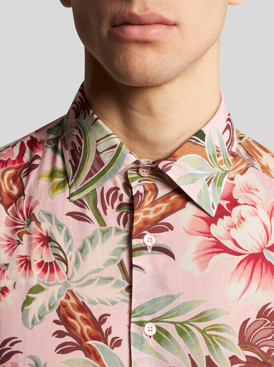 Shop Etro Floral Cotton Shirt In Multicolour