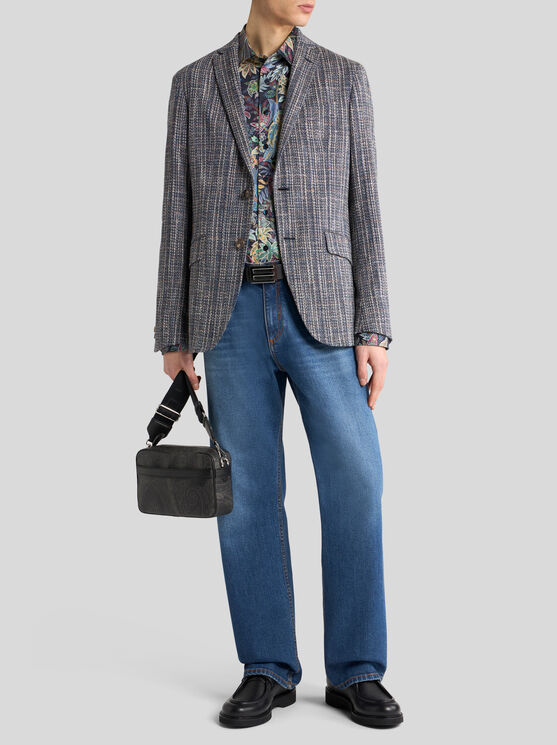 Etro Floral Print Long Sleeve Button-down Shirt