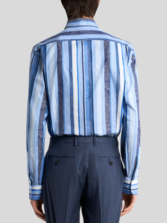 Etro Striped-pattern Shirt In Multi