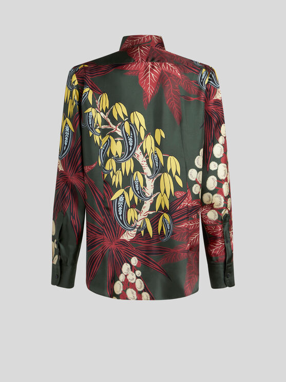 Shop Etro Printed Silk Shirt In Multicolour