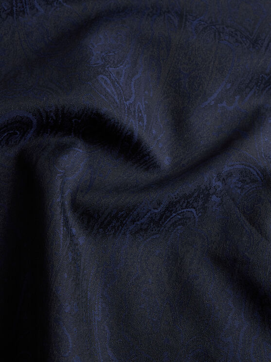 Etro Paisley Jacquard Shirt In Blue
