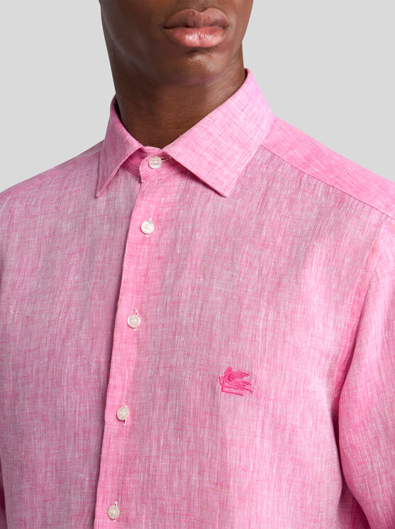 Etro Logo Long-sleeved Shirt In Multicolor