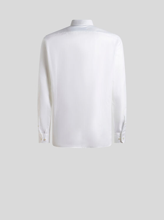 Shop Etro Button-down Shirt With Logo In White