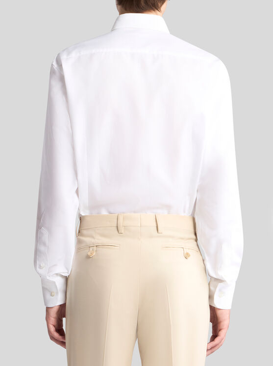 Shop Etro Button-down Shirt With Logo In White