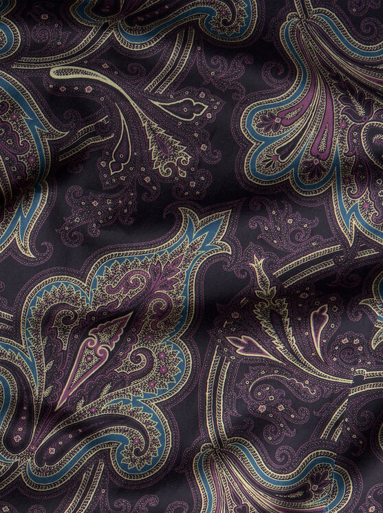 Shop Etro Paisley Shirt In Purple