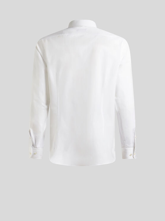 Shop Etro Cotton Shirt In White