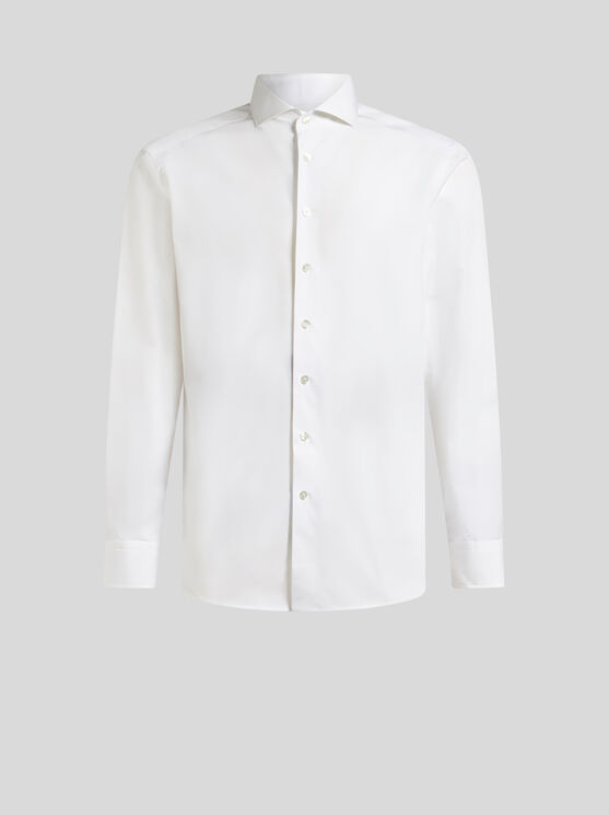 Shop Etro Cotton Shirt In White