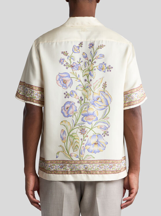 Etro Floral-print Bowling Shirt In White
