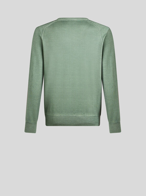 Shop Etro Wool Sweater With Embroidery In Green