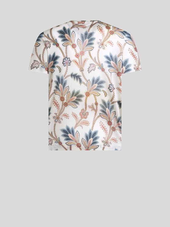 Shop Etro T-shirt With Print In Multicolour