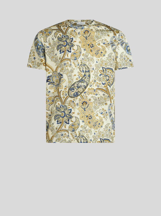 Shop Etro Floral Paisley T-shirt In Green