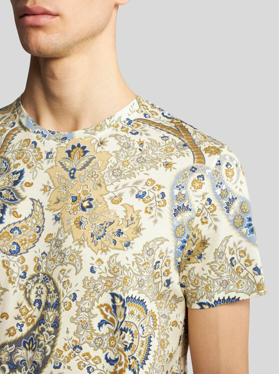 Shop Etro Floral Paisley T-shirt In Green