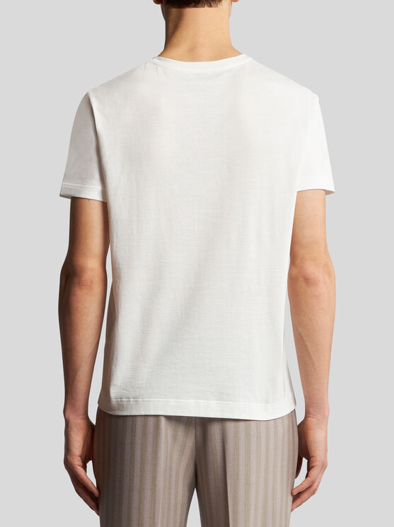 Shop Etro T-shirt With Embroidery In White