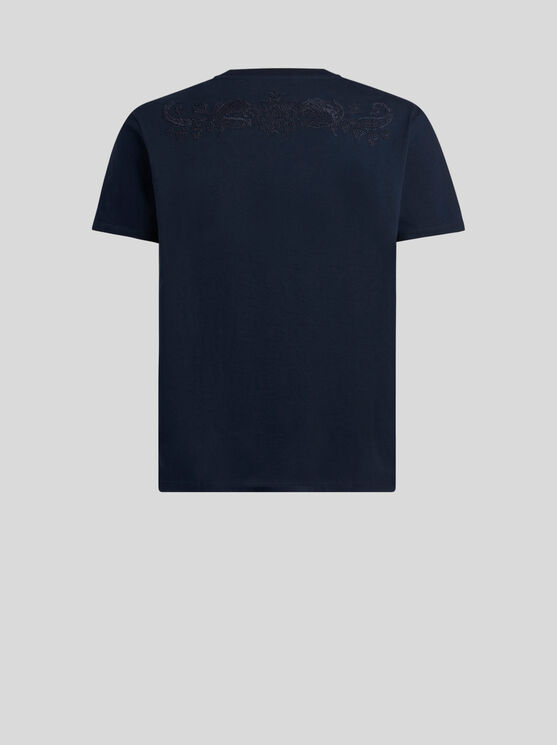 Shop Etro T-shirt With Embroidery In Black