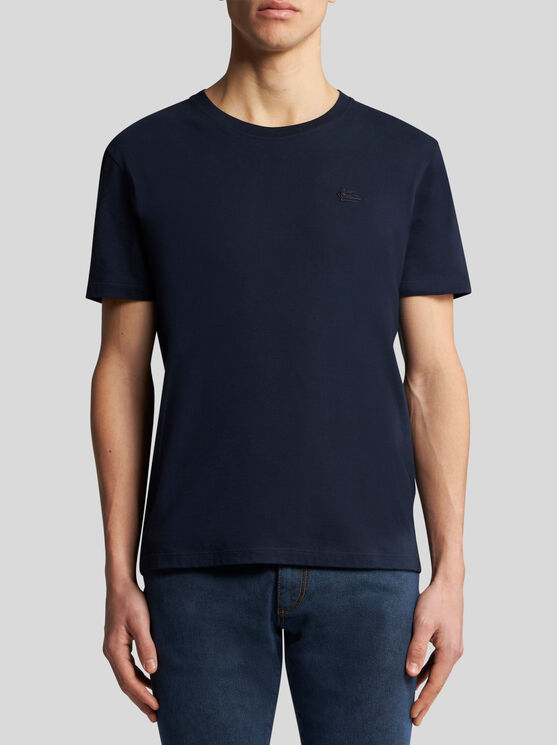 Shop Etro T-shirt With Embroidery In Black