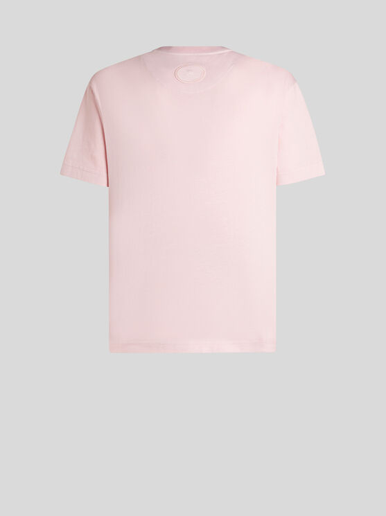 Shop Etro Cotton T-shirt With Embroidery In Pink