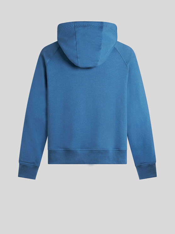 Shop Etro Sweatshirt With Embroidery In Electric Blue