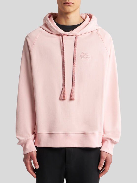 Shop Etro Sweatshirt With Embroidery In Pink