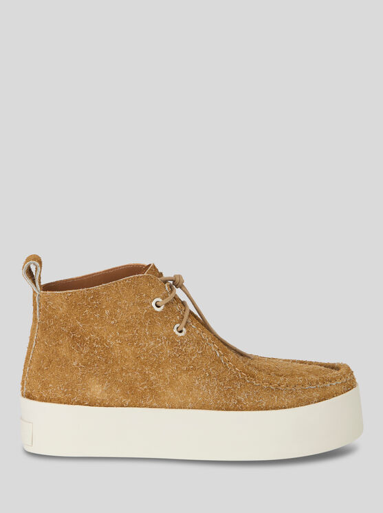 Shop Etro Suede Lace-up Shoes In Beige