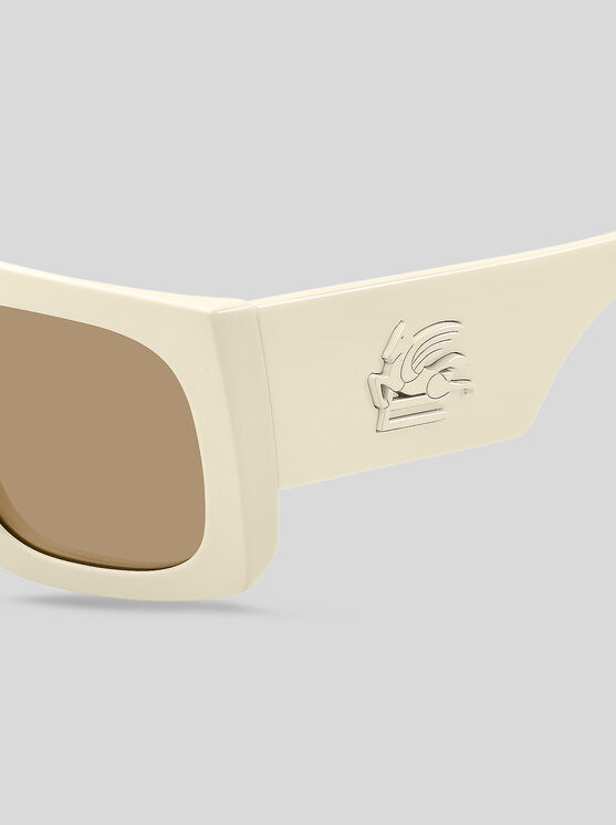 Etro Screen Oversize-frame Sunglasses In White