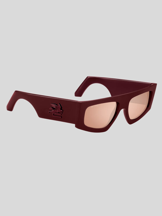 Shop Etro Screen Sunglasses In Burgundy