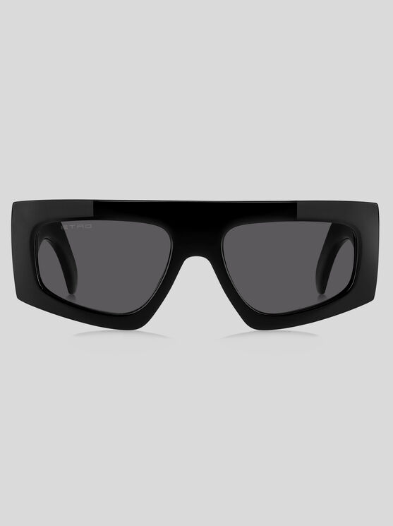 Etro Screen Rectangle-frame Sunglasses In Black