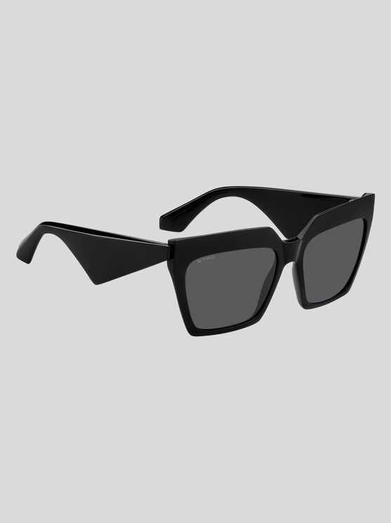 Etro Tailoring Cat-eye Sunglasses In Black