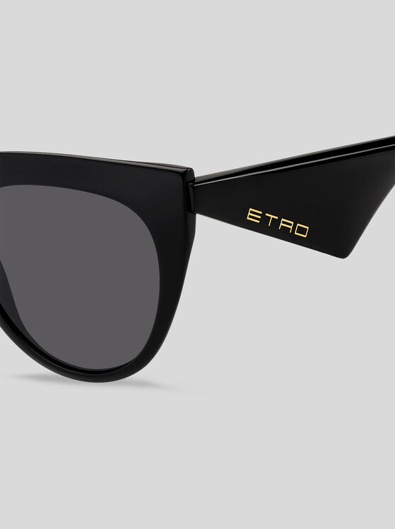 Shop Etro Tailoring Sunglasses In Black