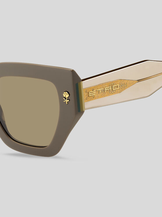 Shop Etro Mania Sunglasses In Brown