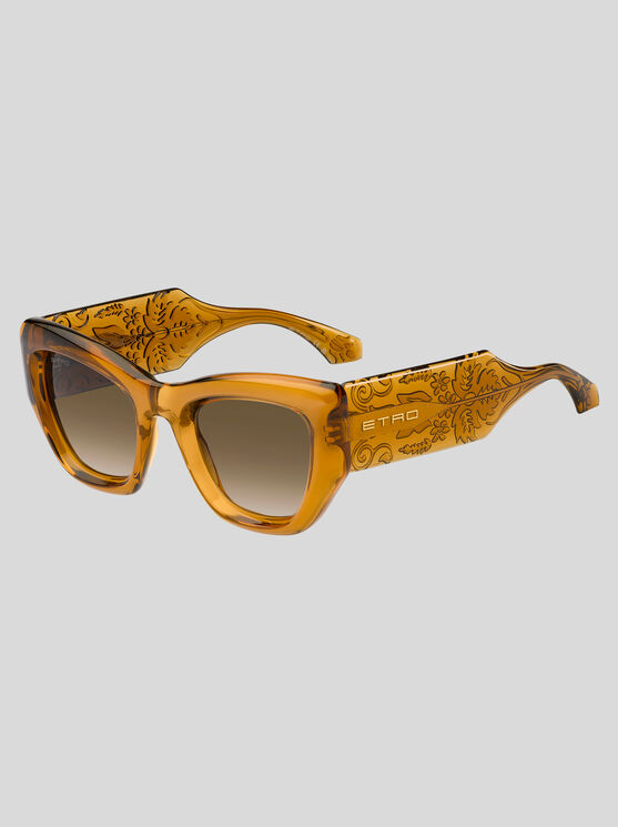 Etro Paisley Cat-eye Sunglasses In Gold