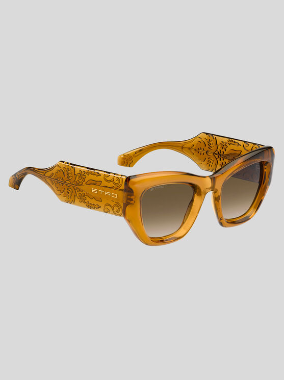 Etro Paisley Cat-eye Sunglasses In Gold
