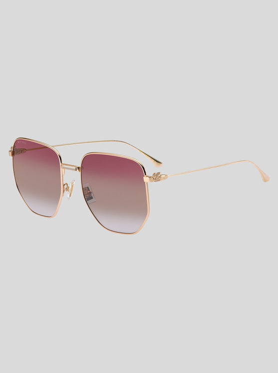 Shop Etro Metal Pegaso Sunglasses In Gold