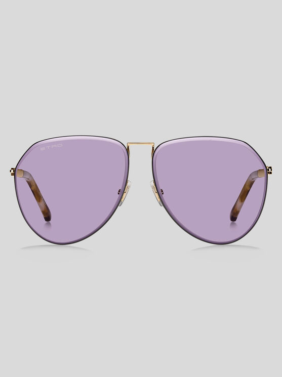 Shop Etro Luxury Metal Sunglasses In Pink