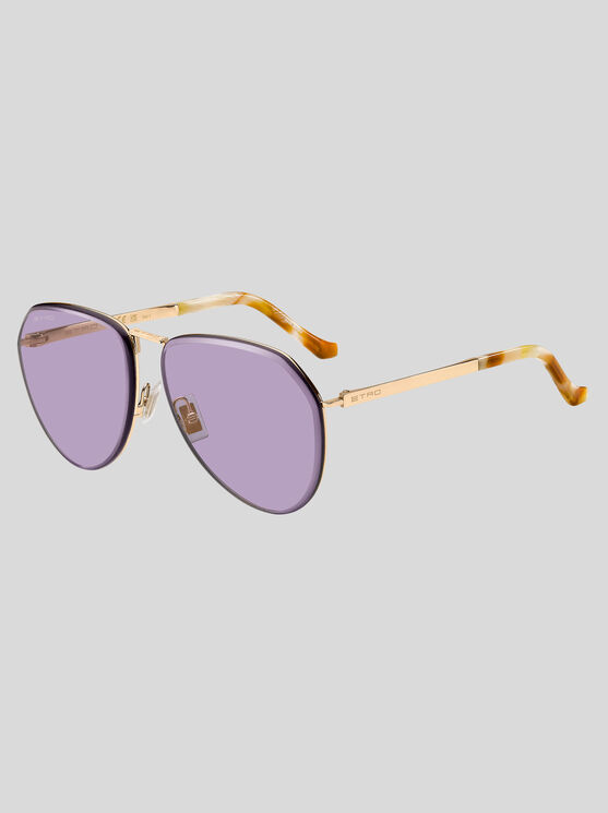 Shop Etro Luxury Metal Sunglasses In Pink